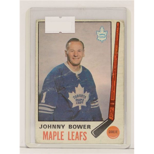 1969-70 JOHNNY BOWER HOCKEY CARD