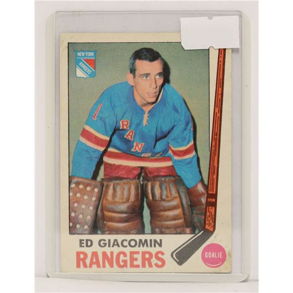 1969-70 ED GIACOMIN HOCKEY CARD
