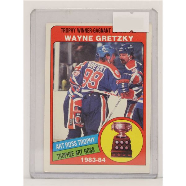1984 WAYNE GRETZKY ART ROAS WINNER CARD