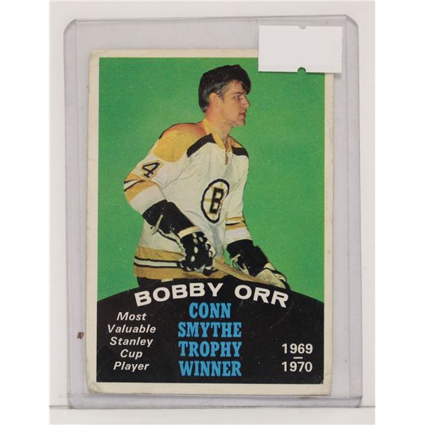 1970 BOBBY ORR CONN SMYTHE WINNER CARD