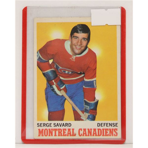 1970 SERGE SEVARD HOCKEY CARD