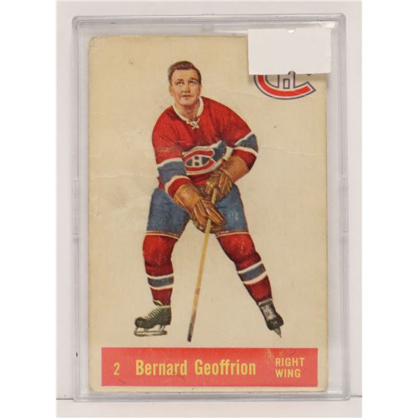 1957-58 BOOM BOOM GEOFFRION HOCKEY CARD