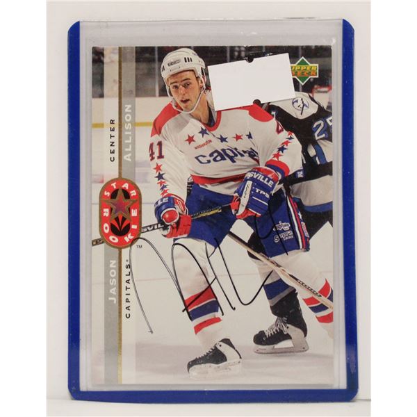 1994 JASON ALLISON AUTOGRAPHED CARD