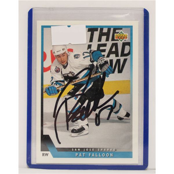 1993 PAT FALLOON AUTOGRAPHED CARD