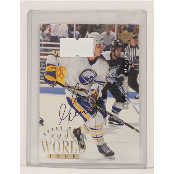 1996 ALEXANDER MOGILNY AUTOGRAPHED CARD