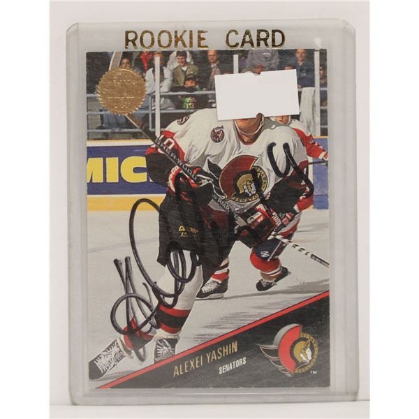 1994 ALEXEI YASHIN AUTOGRAPHED ROOKIE CARD