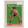 Image 1 : 1958 TOPPS WARREN SPAHN BASEBALL CARD