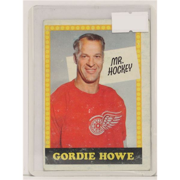 1969-70 GORDIE HOWE HOCKEY CARD