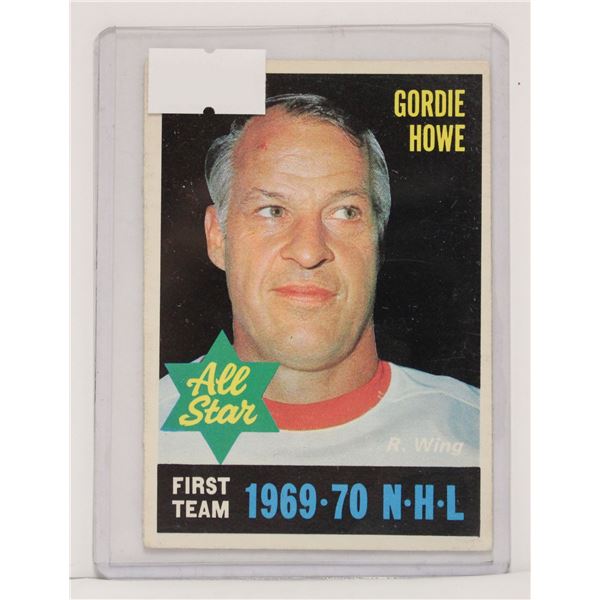 1970-71 GORDIE HOWE ALL STAR CARD