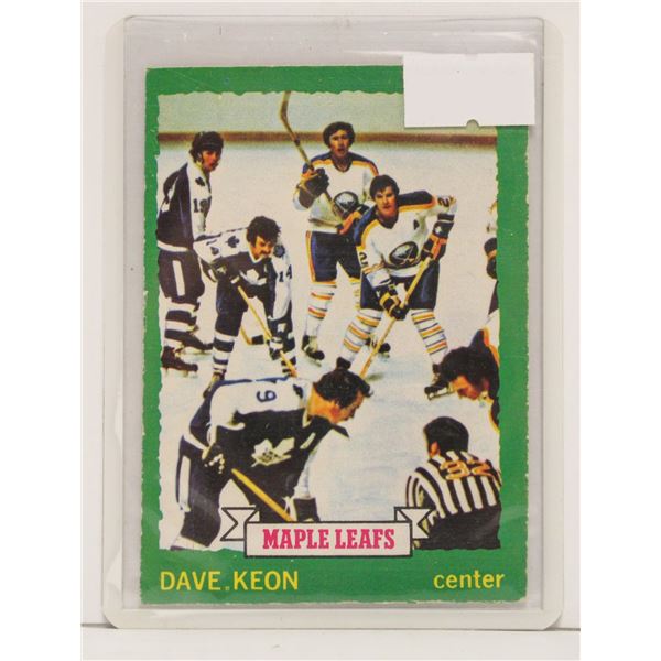 1973-74 DAVE KEON HOCKEY CARD