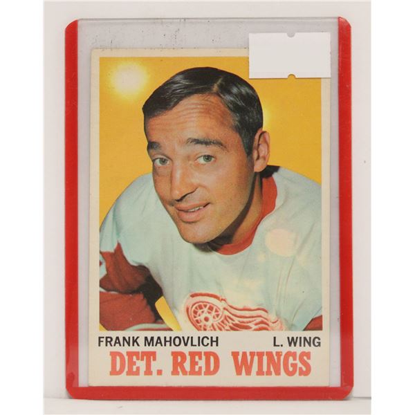 1970-71 FRANK MAHOVOLICH HOCKEY CARD