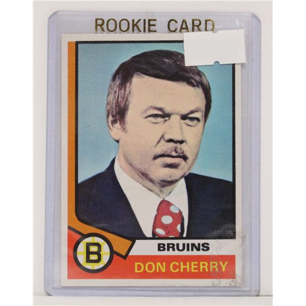 1974 DON CHERRY ROOKIE CARD