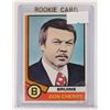 Image 1 : 1974 DON CHERRY ROOKIE CARD