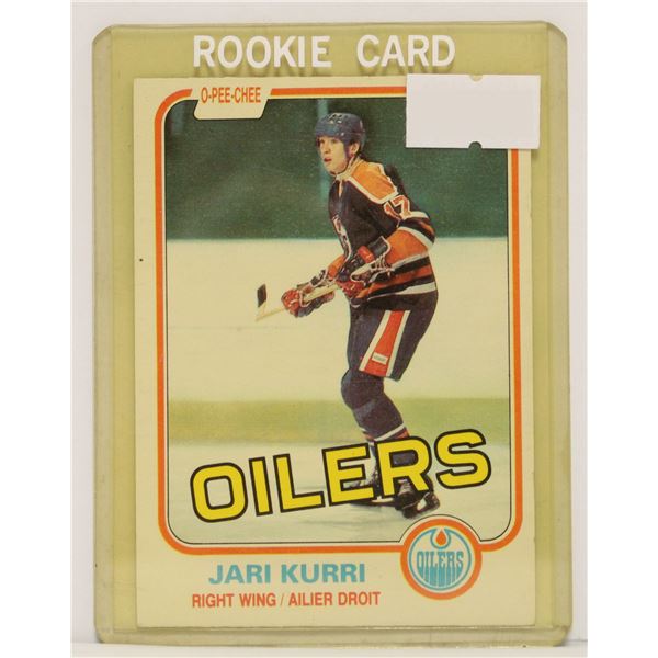 1981 JARI KURRI ROOKIE CARD