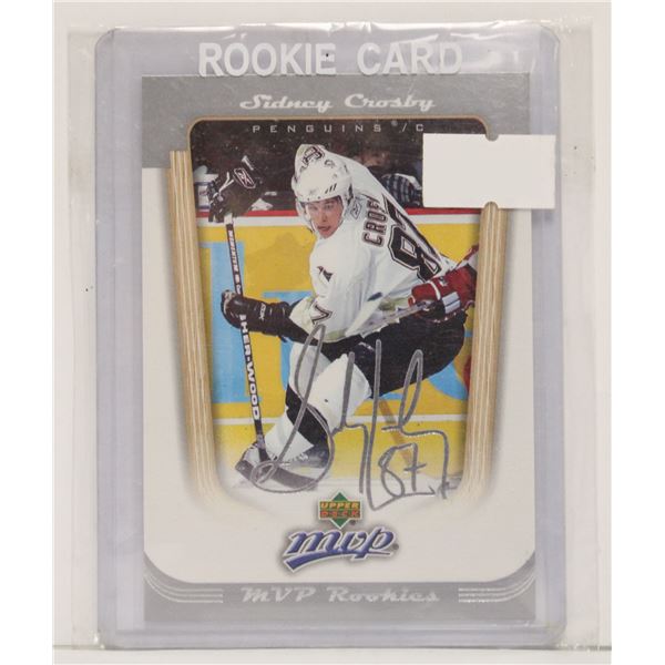 2006 AUTOGRAPHED SIDNEY CROSBY ROOKIE CARD