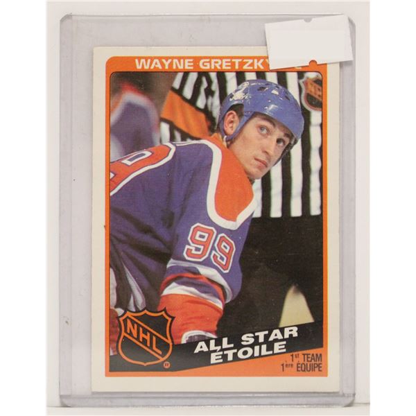 1984 WAYNE GRETZKY ALL STAR HOCKEY CARD