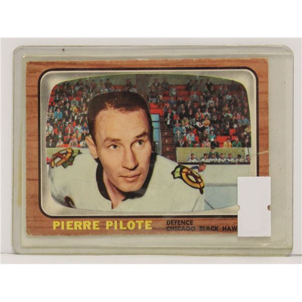 1966 PIERRE PILOTE HOCKEY CARD