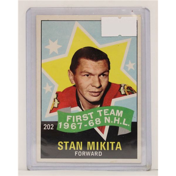 1968-69 STAN MIKITA HOCKEY CARD