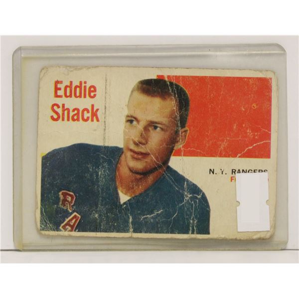 1960-61 EDDIE SHACK HOCKEY CARD