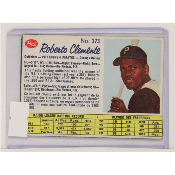 1962 POST ROBERTO CLEMENTE