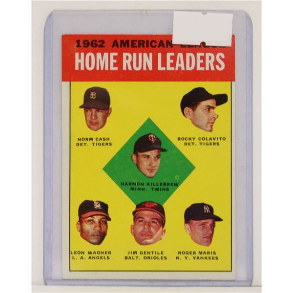 1963 ROGER MARIS HOME RUN CARD