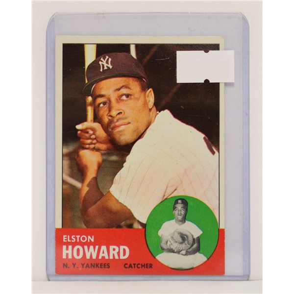 1963 TOPPS ELSTON HOWARD BASEBALL CARD