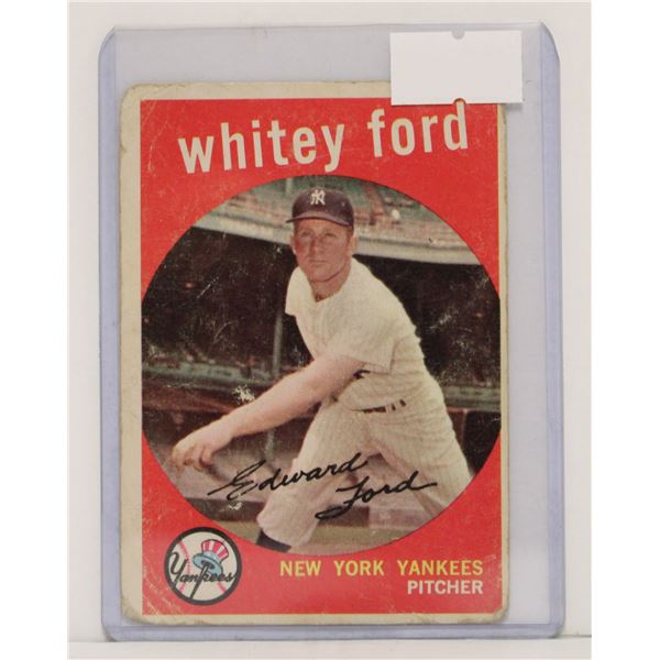 1959 TOPPS WHITEY FORD BASEBALL CARD