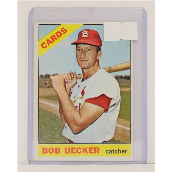 1966 BOB UECKER TOPPS BASEBALL CARD