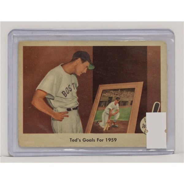 1959 FLEER TED WILLIAMS BASEBALL CARD