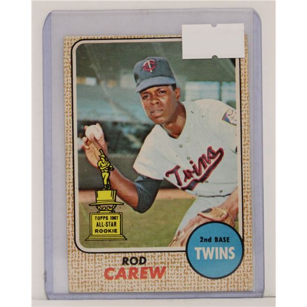 1968 TOPPS ROD CAREW BASEBALL CARD