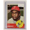 Image 1 : 1963 TOPPS TONY GONZÁLEZ BASEBALL CARD