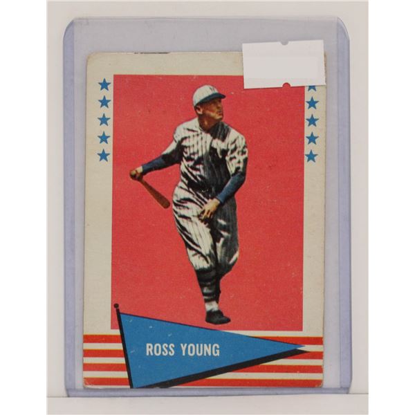 1961 FLEER ROSS YOUNG BASEBALL CARD