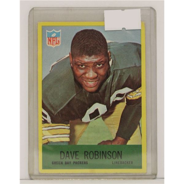 1967 DAVE ROBINSON ROOKIE CARD NFL