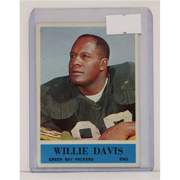 1964 WILLIE DAVIS ROOKIE FOOTBALL CARD
