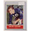 Image 1 : 1964 FRANK GIFFORD FOOTBALL CARD