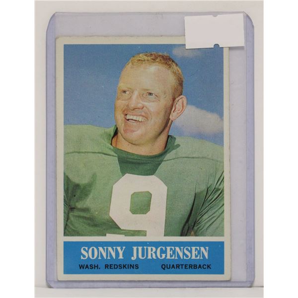 1964 SONNY JURGENSEN FOOTBALL CARD