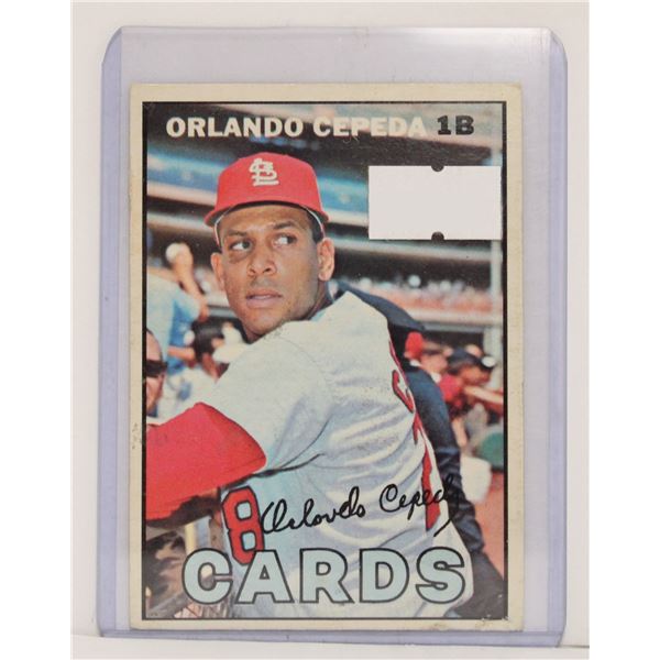 1967 TOPPS ORLANDO CEPEDA BASEBALL CARD
