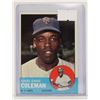 Image 1 : 1963 TOPPS CHOO CHOO COLEMAN BASEBALL CARD