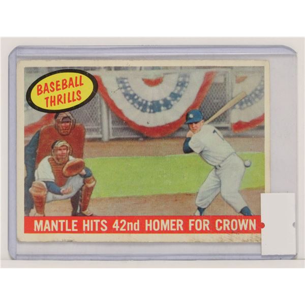 1959 TOPPS MICKEY MANTLE BASEBALL CARD