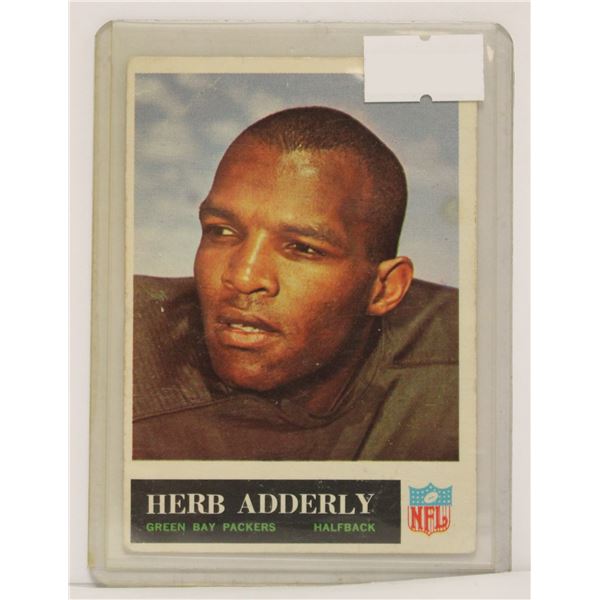 1965 HERB ADDERLY FOOTBALL CARD