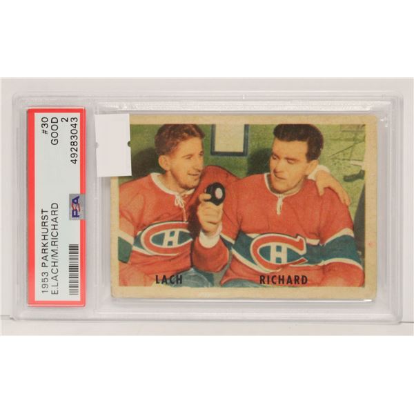 1953 PARKHURST M RICHARD HOCKEY CARD