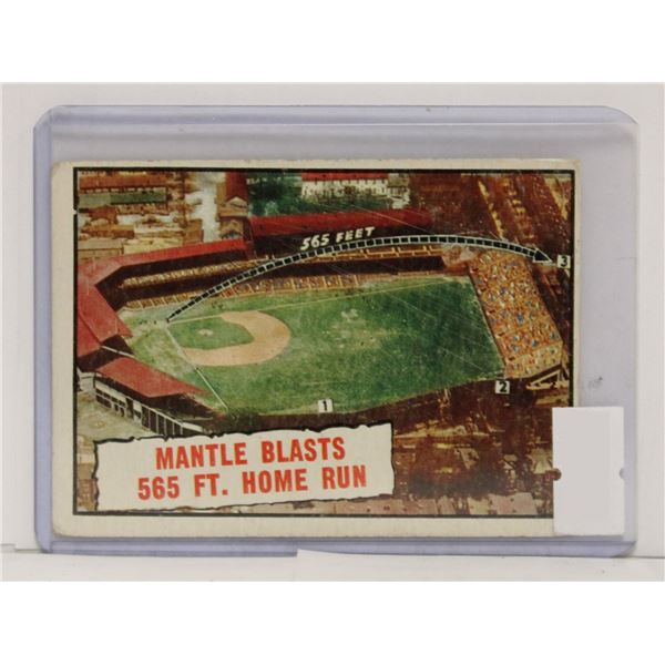 1961 TOPPS MICKEY MANTLE BASEBALL CARD