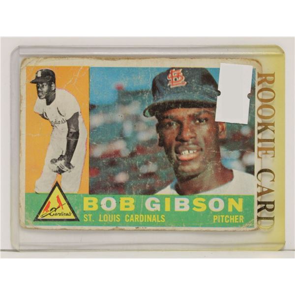 1960 TOPPS BOB GIBSON BASEBALL CARD