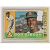 Image 1 : 1960 TOPPS BOB GIBSON BASEBALL CARD