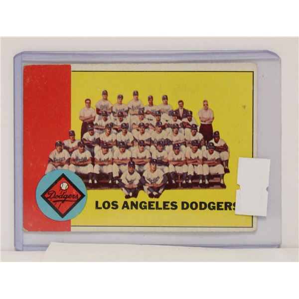 1963 TOPPS DODGERS TEAM CARD