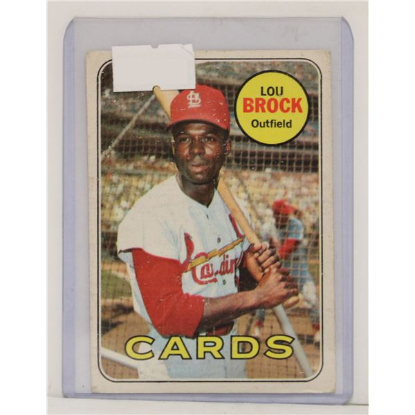 1969 OPC LOU BROCK BASEBALL CARD