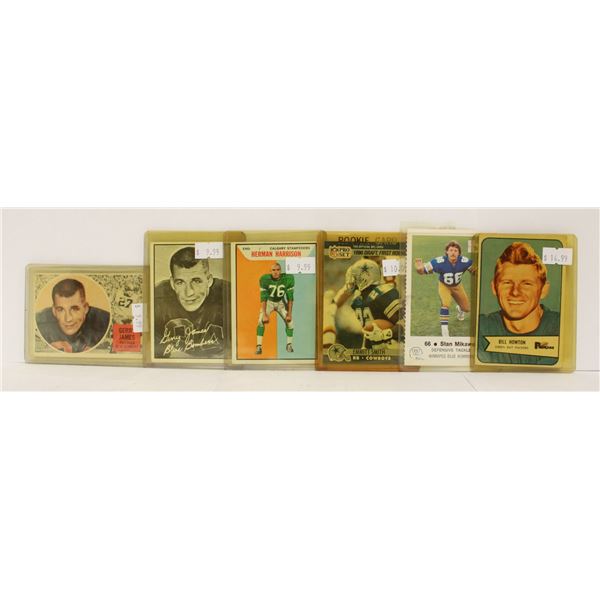 ASSORTED VINTAGE FOOTBALL CARDS