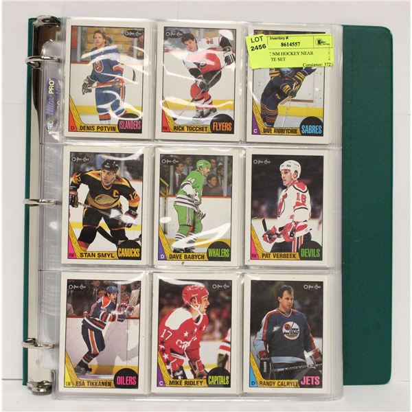1987 OPC NM HOCKEY NEAR COMPLETE SET