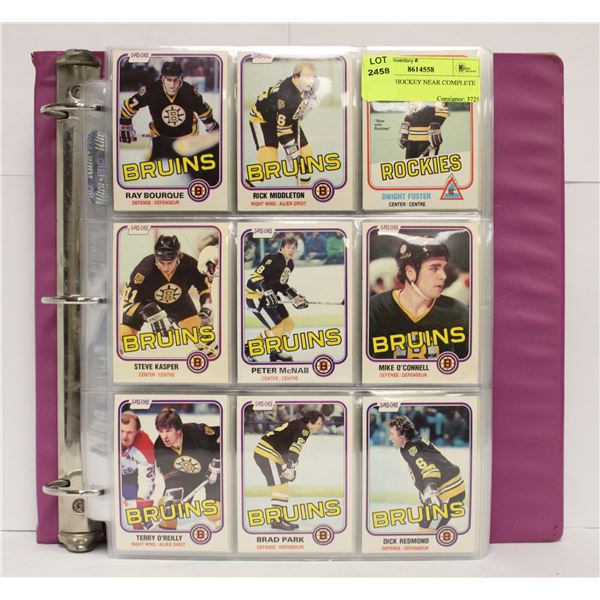 1981 OPC HOCKEY NEAR COMPLETE SET