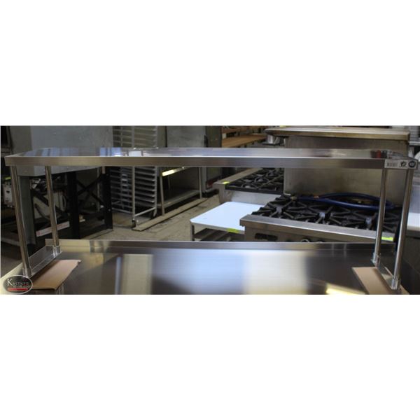 NEW JOHNSON ROSE 72"X12" S/S SINGLE OVERSHELF